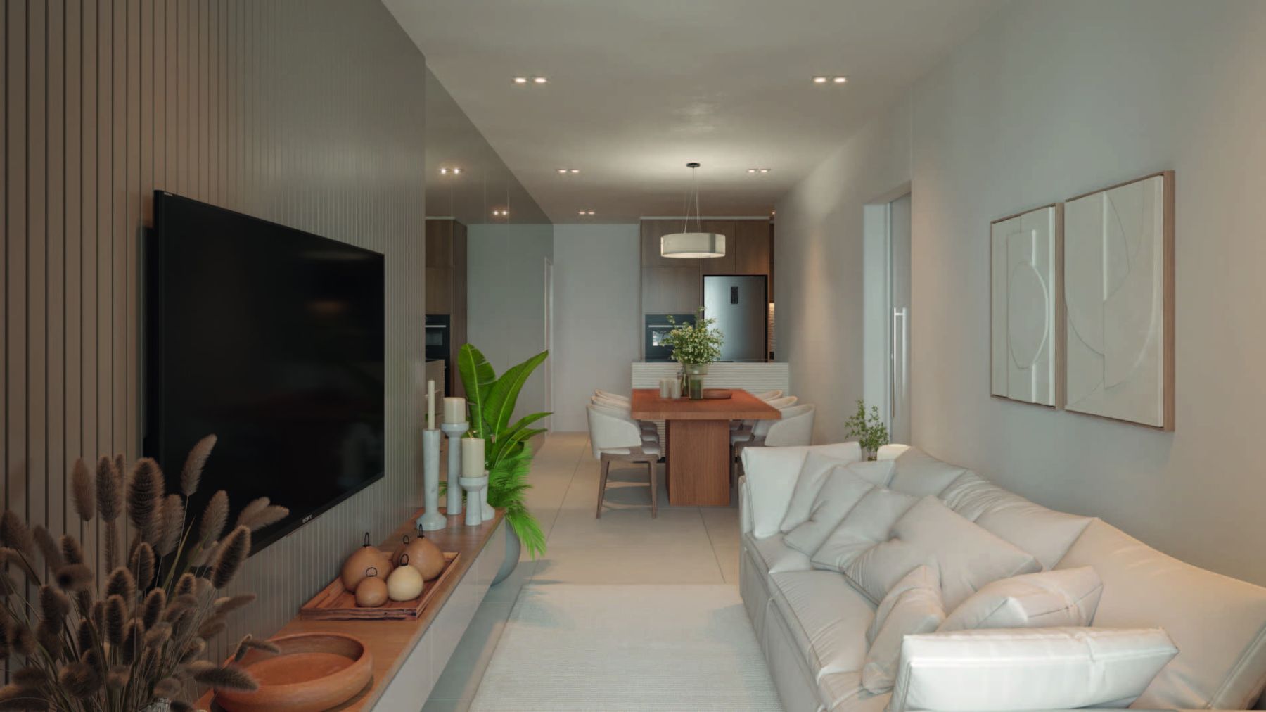 Living do apartamento