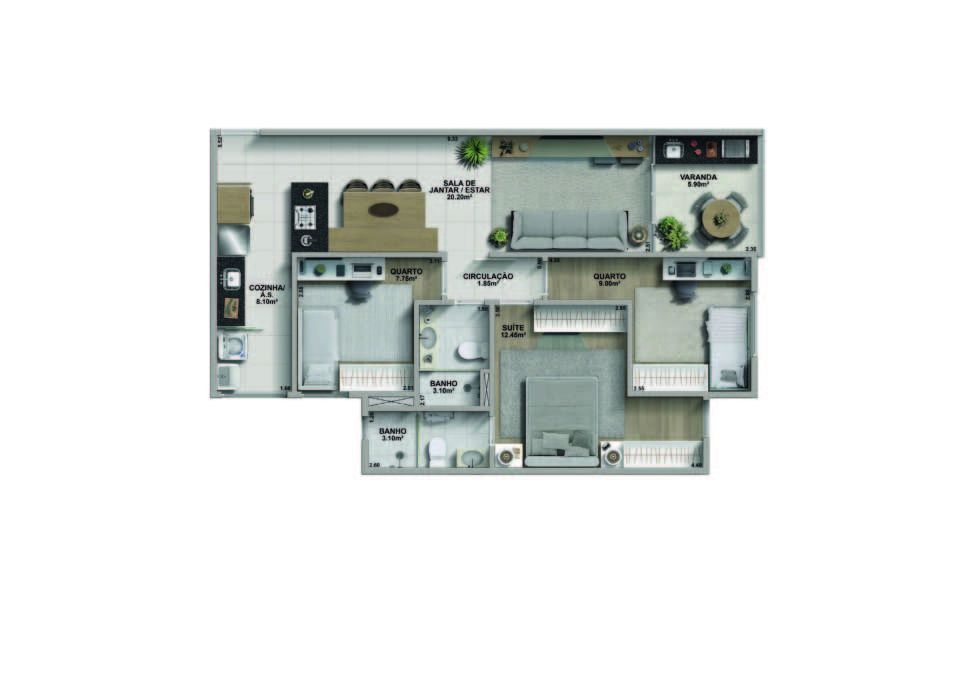 Planta Colunas 02 e 03